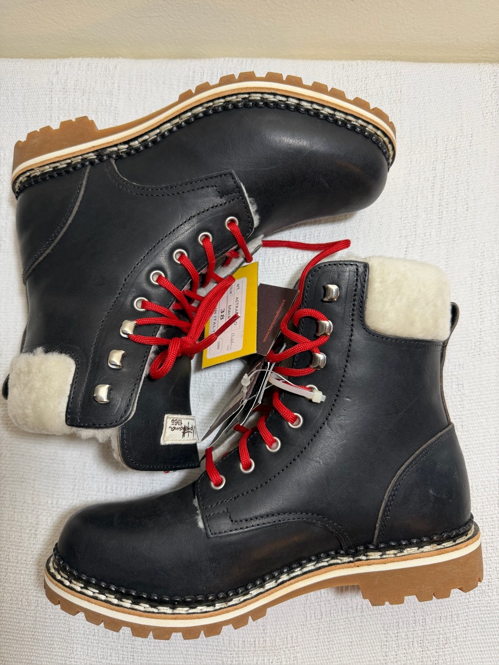 MONTELLIANA 1965 Italian Leather Boots NWT - 38